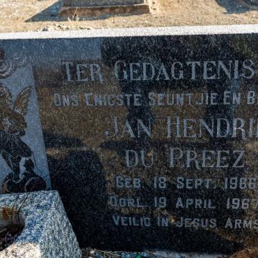 PREEZ Jan Hendrik, du 1966-1967