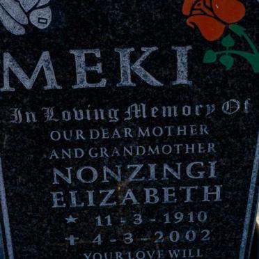 MEKI Nonzingi Elizabeth 1910-2002