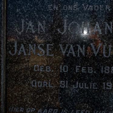 VUUREN Jan Johannes, Janse van 1886-1956