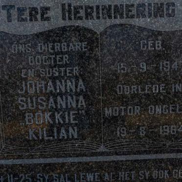 KILIAN Johanna Susanna 1947-1964