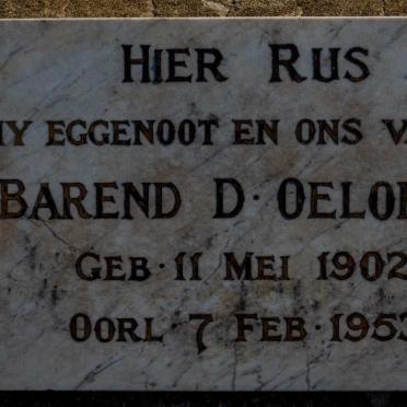 OELOFSE Barend D. 1902-1953