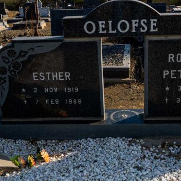 OELOFSE Roelf Petrus 1898-1979 &amp; Esther 1919-1989