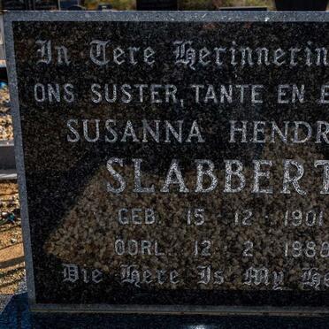 SLABBERT Susanna Hendrika 1901-1988