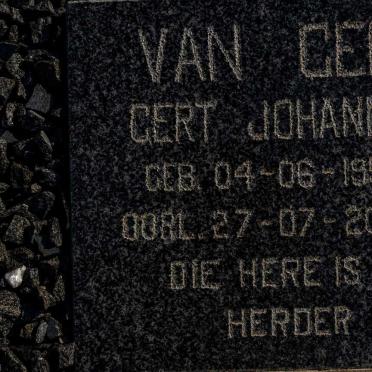 GENT Gert Johannes, van 1956-2009