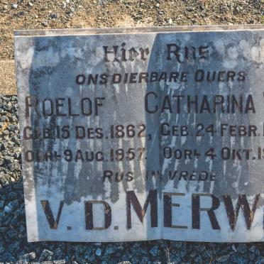 MERWE Roelof, v.d. 1862-1957 &amp; Catharina W.F. 1867-1950