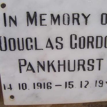 PANKHURST Douglas Gordon 1916-1996