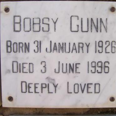 GUNN Bobsy 1926-1996