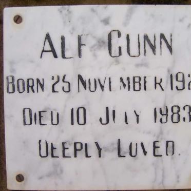 GUNN Alf 1925-1983