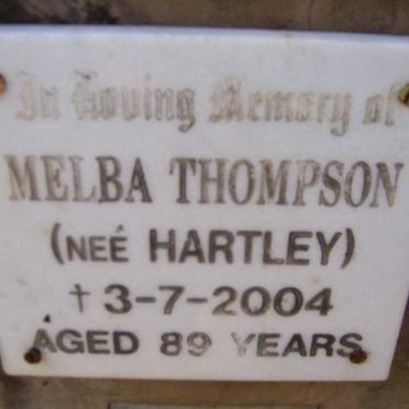 THOMPSON Melba nee HARTLEY -2004