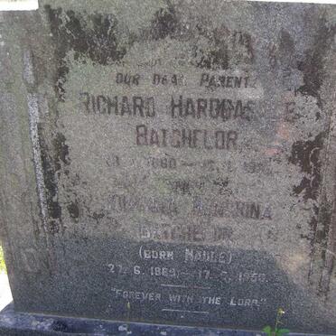BATCHELOR Richard Hardcastle 1860-193? &amp; Johanna Hendrina NAUDE 18?9-1952