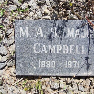 CAMPBELL M.A.B. 1890-1971