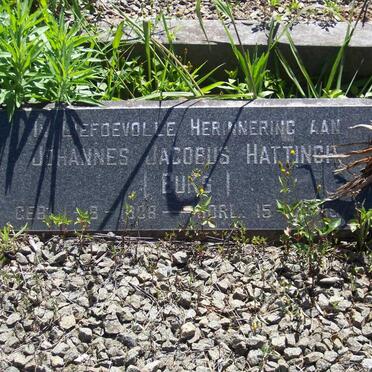 HATTINGH Johannes Jacobus 1908-1974