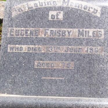 MILES Eugene Frisby -1961