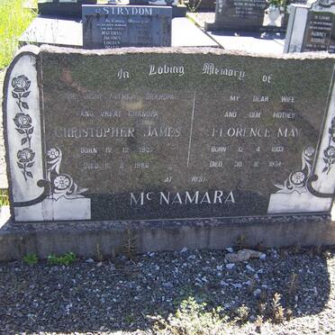 McNAMARA Christopher James 1902-1986 &amp; Florence May 1903-1974