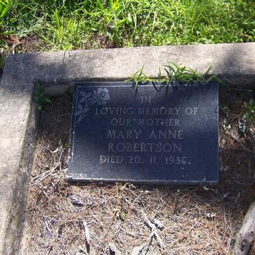 ROBERTSON Mary Anne -1936