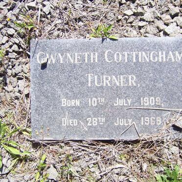 TURNER Gwyneth Cottingham 1909-1969