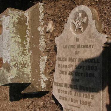 MUNDELL Hilda May 1903-1904 :: MUNDELL Irene Muriel 1905-1905