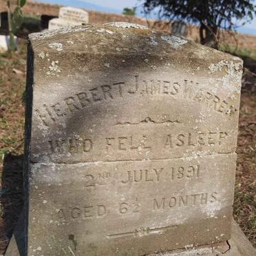 WARREN Herbert James -1891