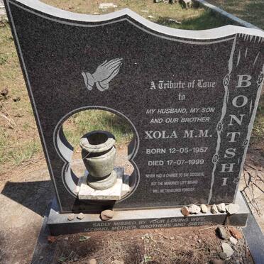 BONTSHI Xola M.M. 1957-1999
