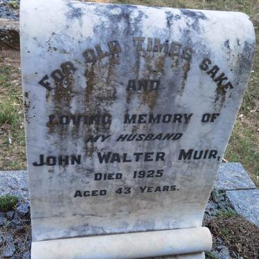 MUIR John Walter -1925