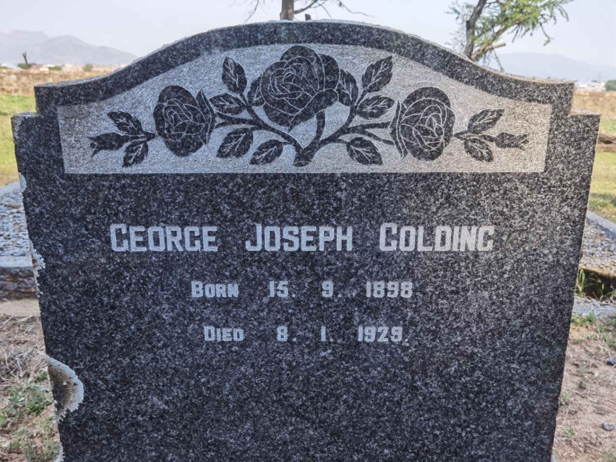 GOLDING George Joseph 1898-1929