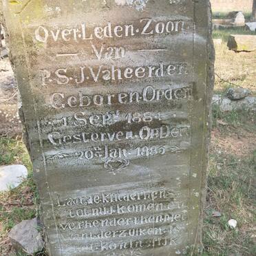 HEERDEN, van 1884-1885