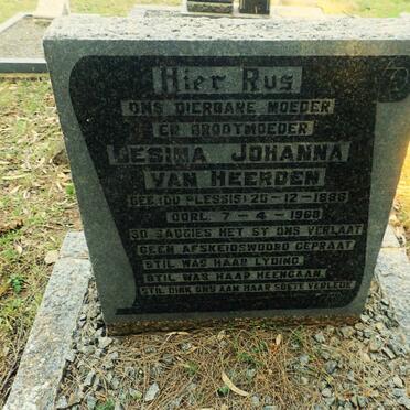 HEERDEN Gesina Johanna, van nee DU PLESSIS 1888-1968