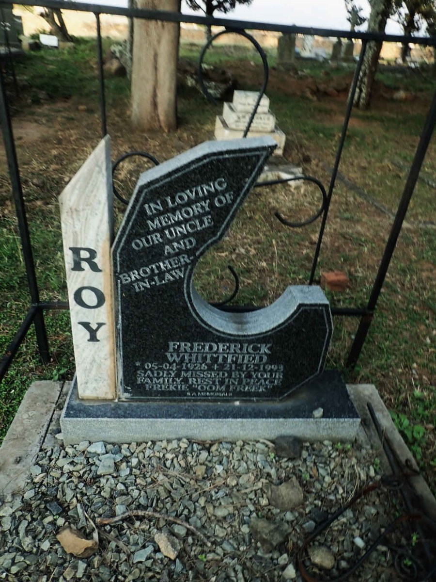 ROY Frederick Whittfied 1926-1993