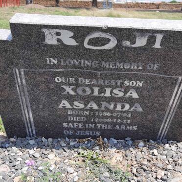 ROJI Xolisa Asanda 1986-2008