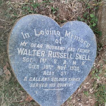 SNELL Walter Russell -1930