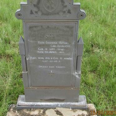 BOTHA Elsie Susanna nee TERBLANCHE 1862-1917