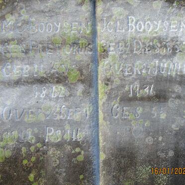 BOOYSEN J.C.L. 1855-1936 &amp; M.C. PRETORIUS 1862-1944
