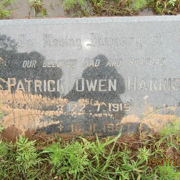 HARRIS Patrick Owen 1915-1987