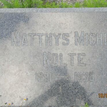 NOLTE Matthys Michiel 1891-1930