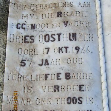 OOSTHUIZEN Dries -1946 