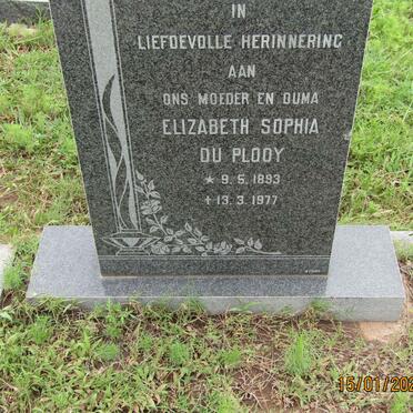 PLOOY Elizabeth Sophia, du 1893-1977