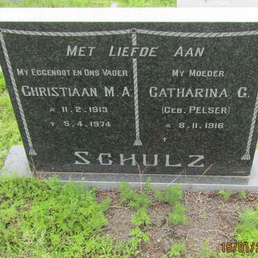SCHULZ Christiaan M. A. 1913-1974 &amp; Catharina G. PELSER 1916 -
