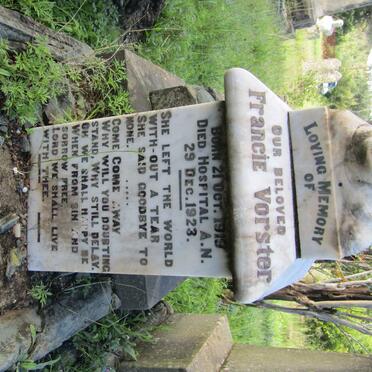 VORSTER Francie 1919-1923