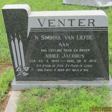 VENTER Adolf Jacobus 1943-1970