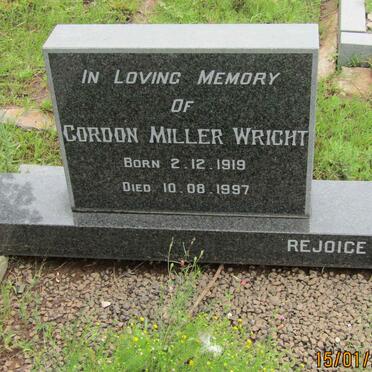 WRIGHT Gordon Miller 1919-1997 &amp; Zona 1922-1974
