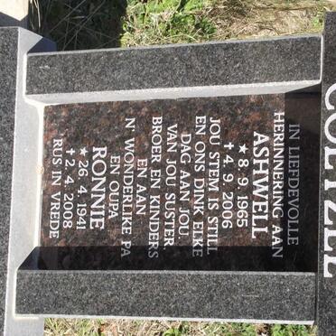 COETZEE Ashwell 1965-2006 :: COETZEE Ronnie 1941-2008