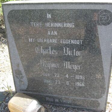 MEYER Charles Victor Requier 1896-1966