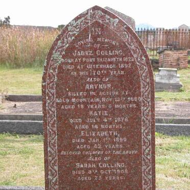 COLLING Jabez 1822-1892 &amp; Sarah -1908 :: COLLING Arthur -1880 :: COLLING Katie -1876 :: COLLING Elizabeth -1899