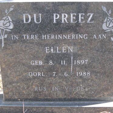 PREEZ Ellen, du 1897-1988