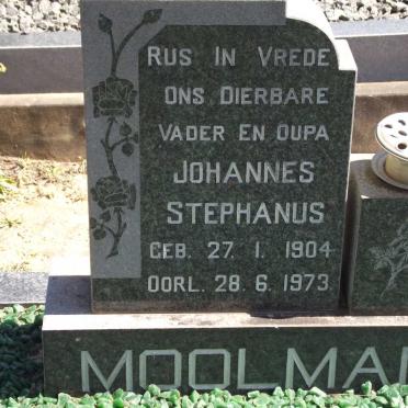 MOOLMAN Johannes Stephanus 1904-1973