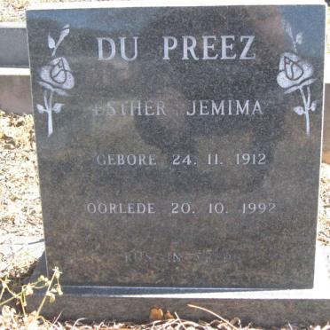 PREEZ Esther Jemima, du 1912-1992