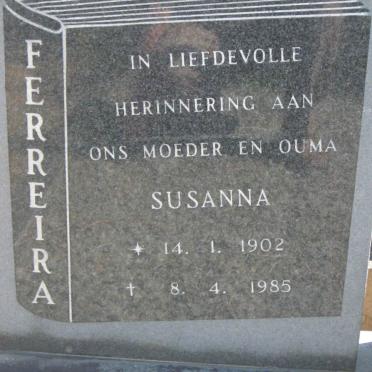 FERREIRA Susanna 1902-1985