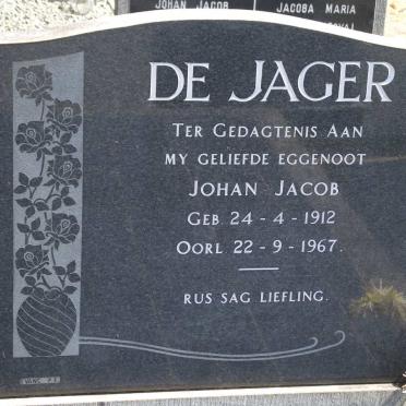 JAGER Johan Jacob, de 1912-1967