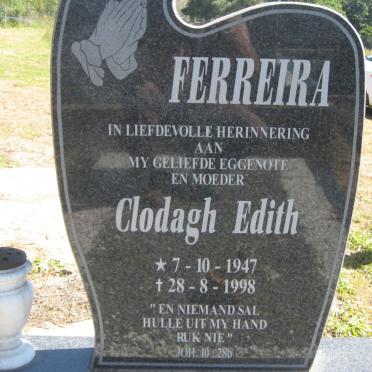 FERREIRA Clodagh Edith 1947-1998