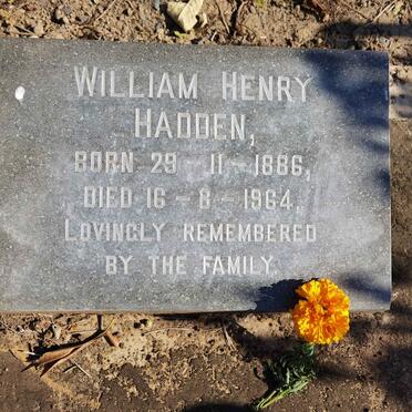 HADDEN William Henry 1886-1964